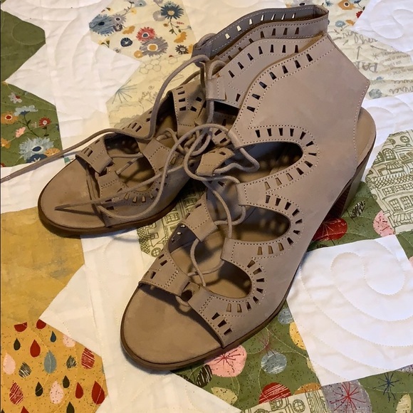 Mossimo Supply Co. Shoes - Chunky heal lace up sandals